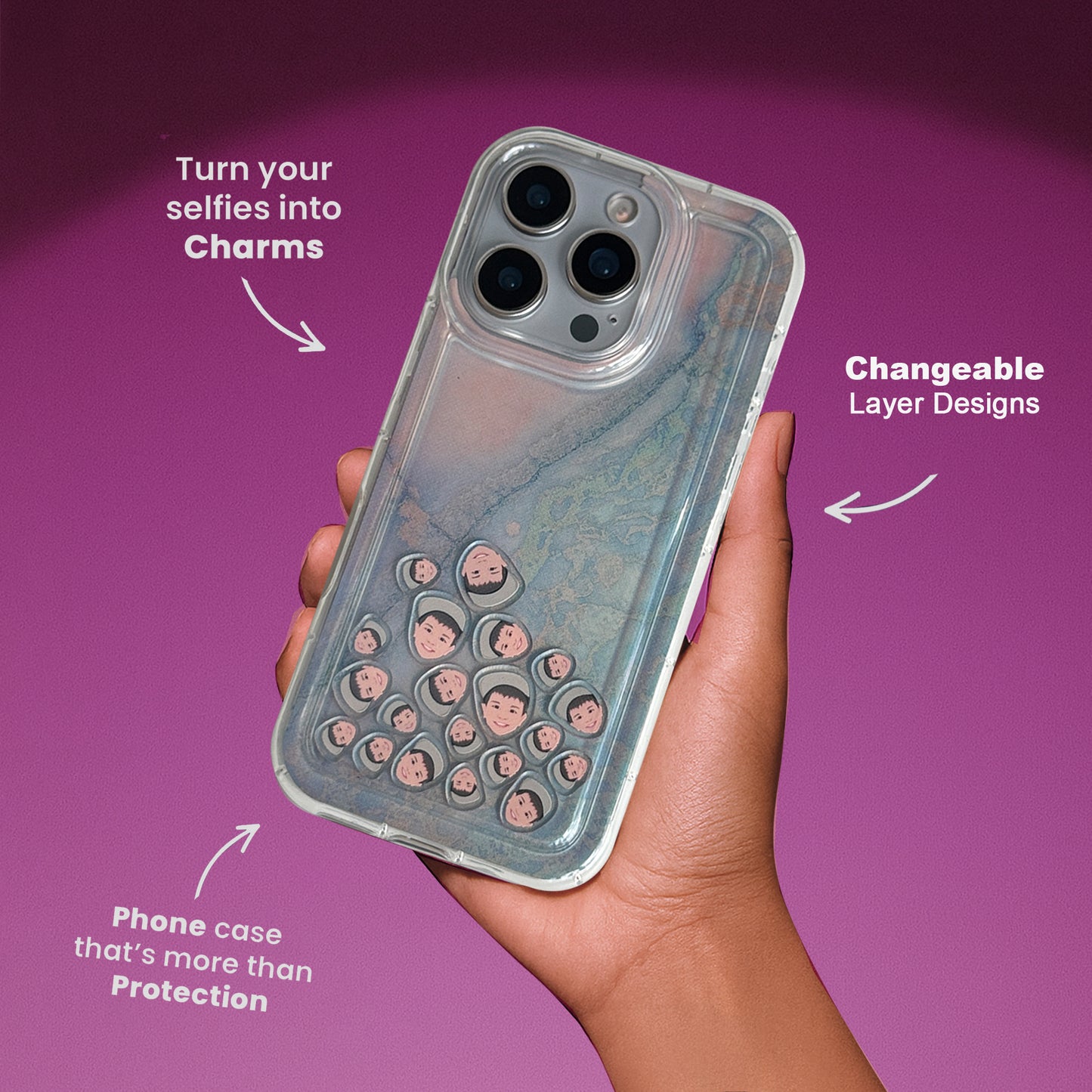 Shaker Case™ with Rose Lagoon Case Design