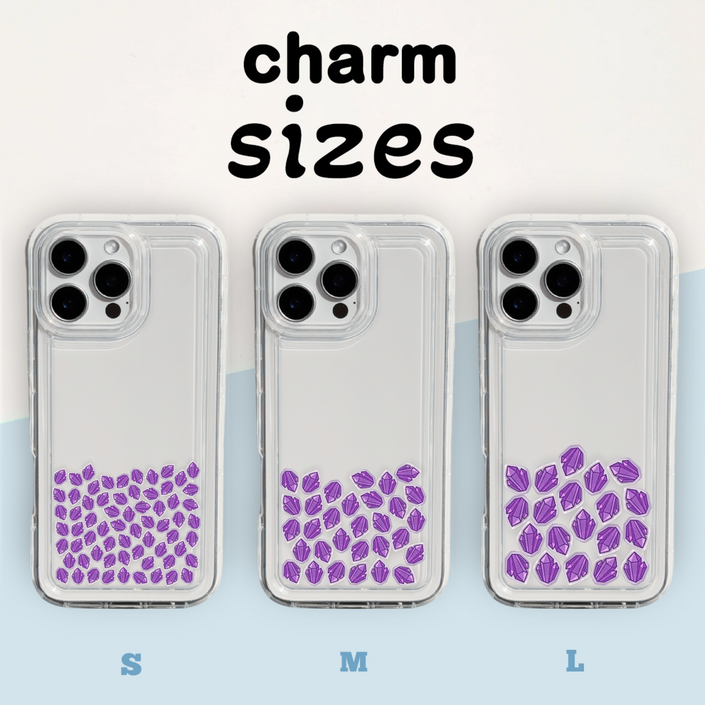 Purple Crystal Charms