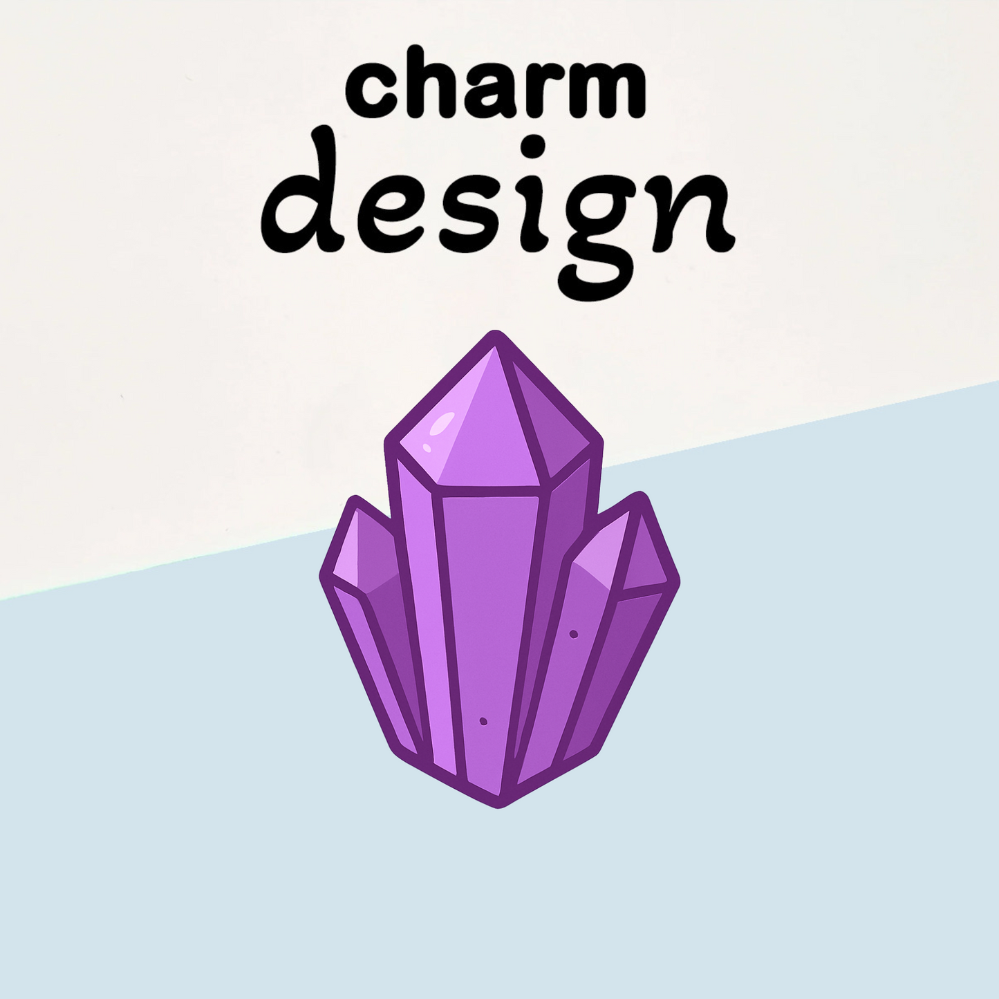 Purple Crystal Charms