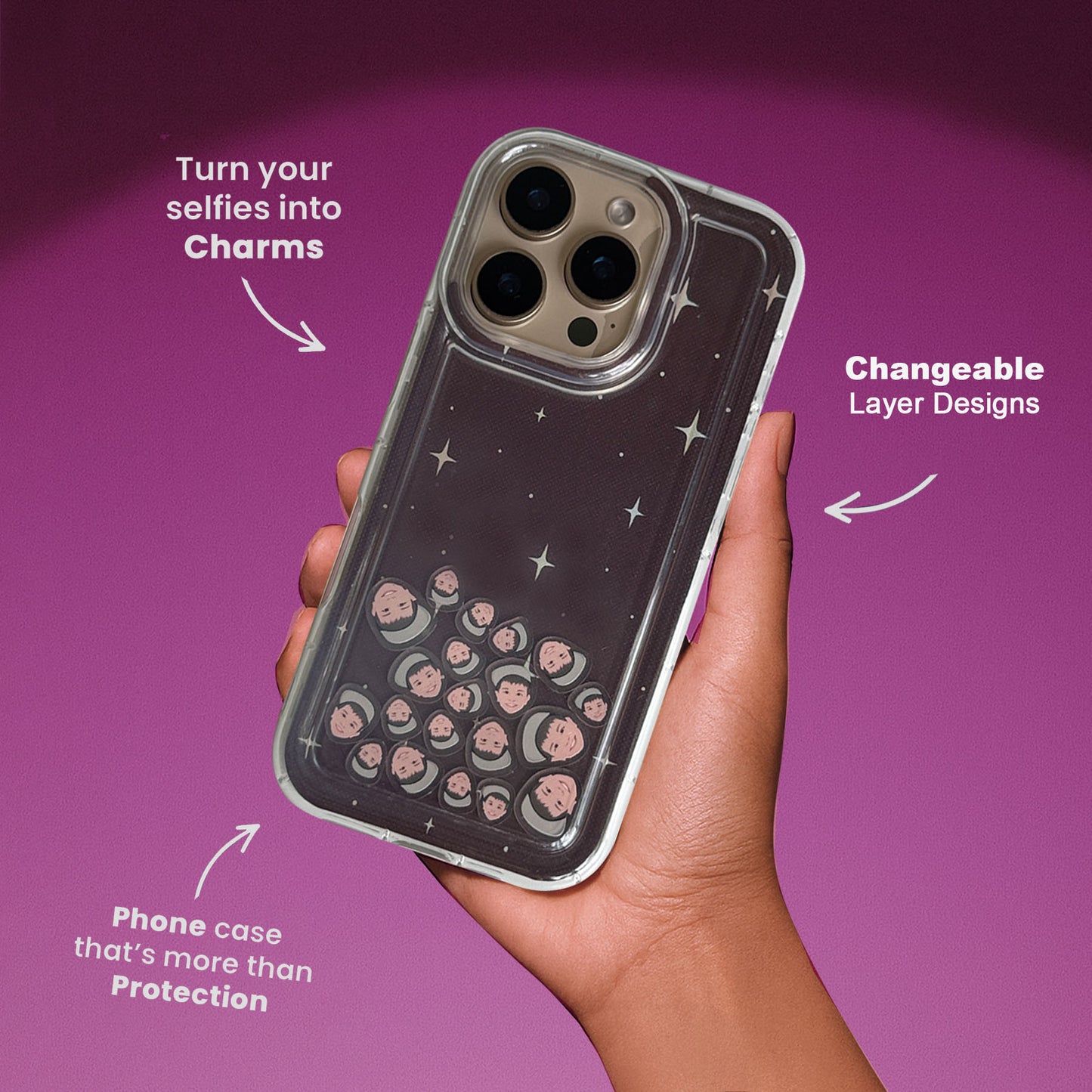 Shaker Case™ with Crimson Cosmos Case Design