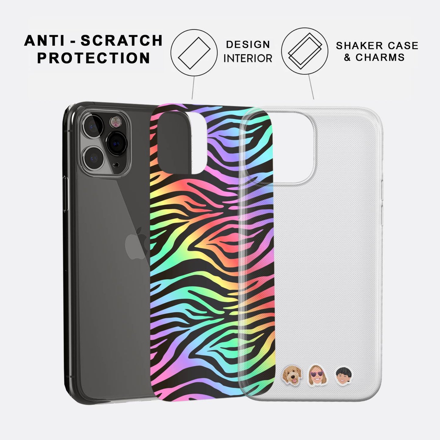 Shaker Case™ with 80s Zebra Case Design