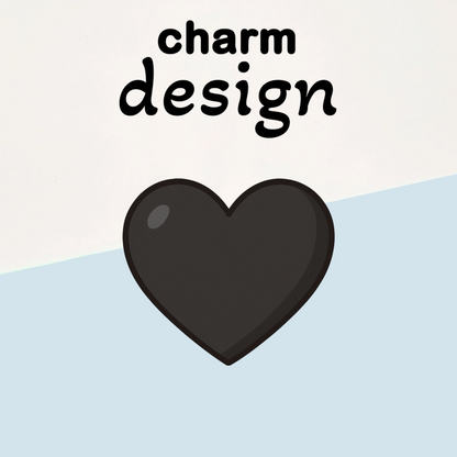 Black Heart Charms