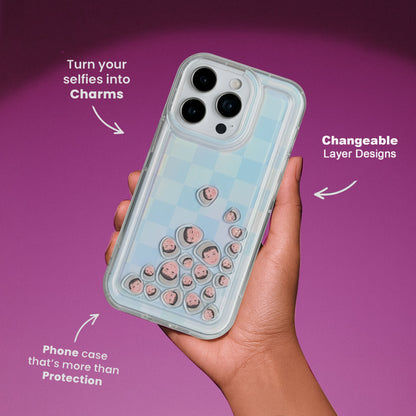 Shaker Case™ with Cotton Candy Grid Case Design