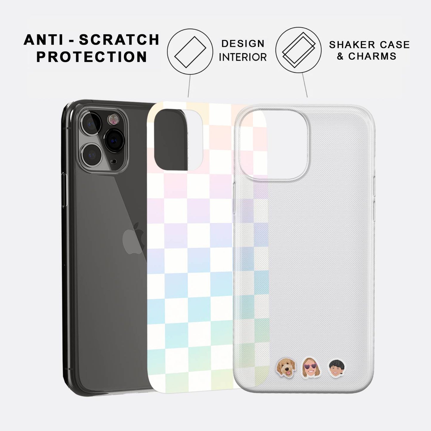 Shaker Case™ with Cotton Candy Grid Case Design