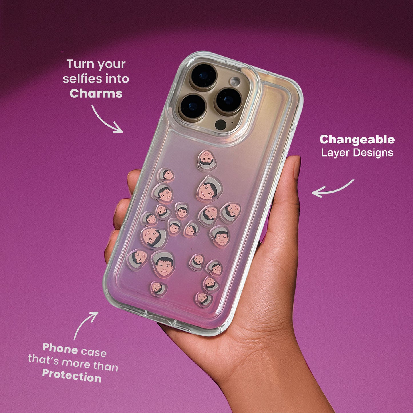 Shaker Case™ with Sunset Sorbet Case Design