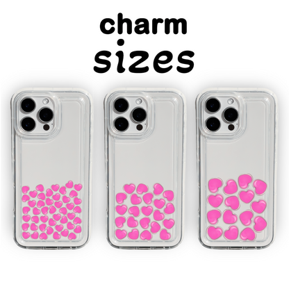 Pink Heart Charms