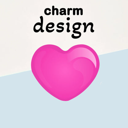 Pink Heart Charms