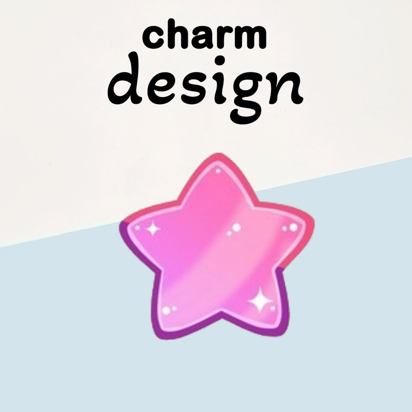 Pink Star Charms