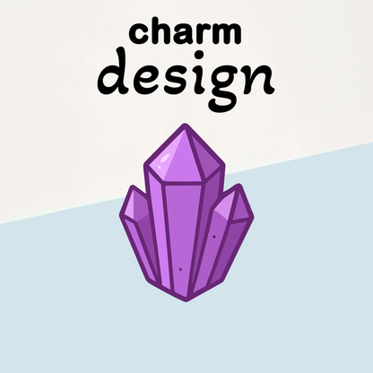 Purple Crystal Charms